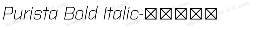 Purista Bold Italic字体转换